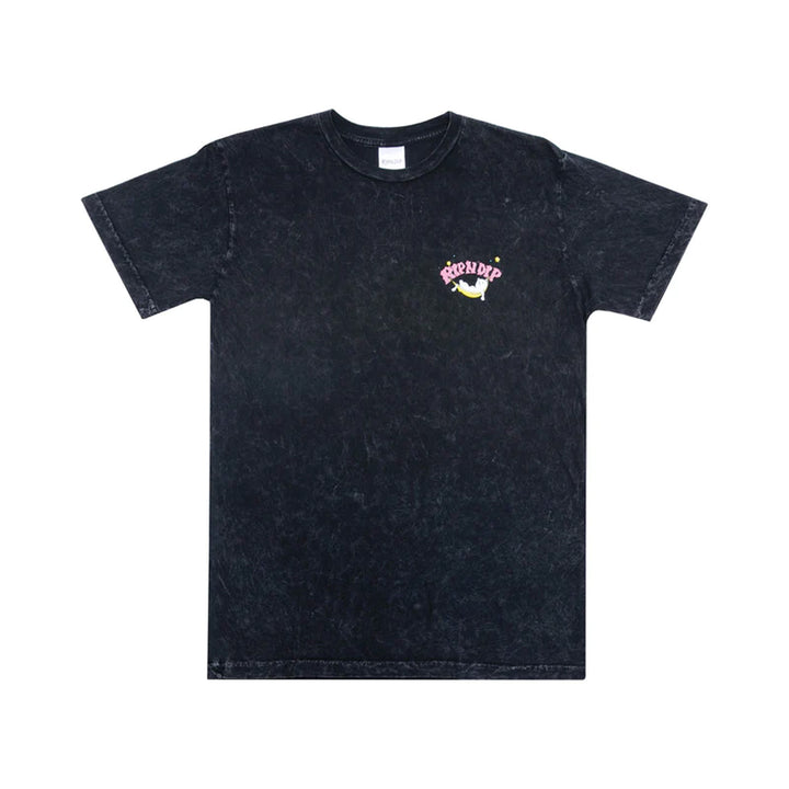 RIPNDIP: High On Life Tee (Black Mineral Wash)