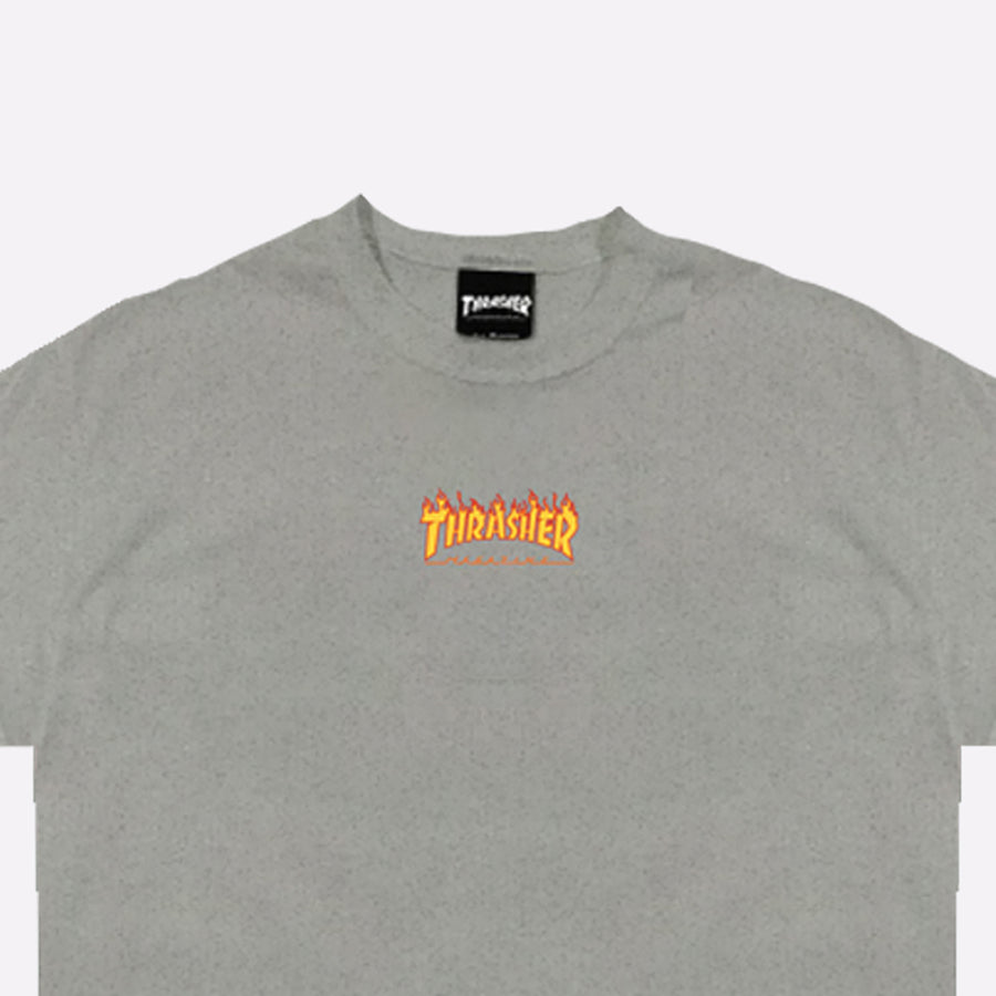 Thrasher: Micro Flame T-Shirt (Heather Grey)