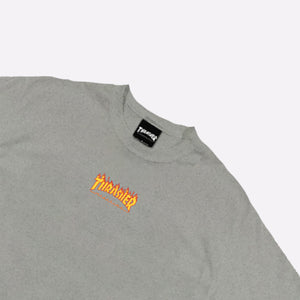 Thrasher: Micro Flame T-Shirt (Heather Grey)