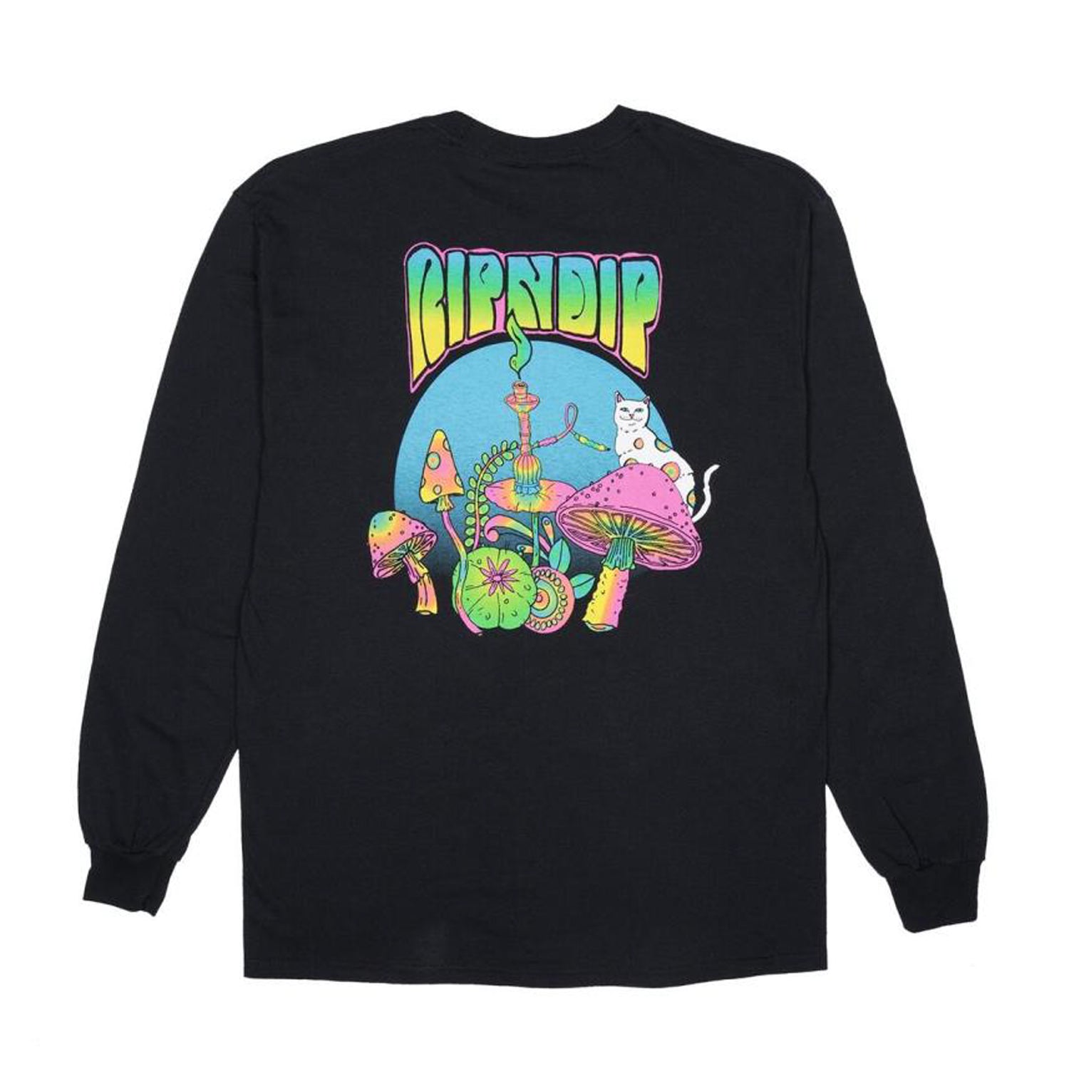 RIPNDIP: Psychedelic Long Sleeve Tee (Black)