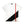 Black Scale Red Line Block - White