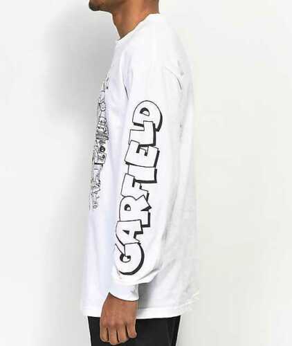 The Hundreds x Garfield: Messy Garfield Long Sleeve T-shirt (White)