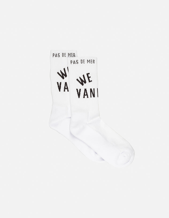 Pas De Mer : We Are Vand Socks (White)